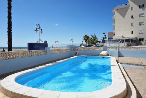 Alquiler apartamentos | Agencia Beltrán | Ref. 470- Barramundi | Piscina y parking | Primera línea | Piscina