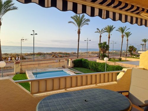 Alquiler apartamentos | Agencia Beltrán | Ref. 508 Los corales | Primera línea de playa | Piscina y parking | Primera línea de playa