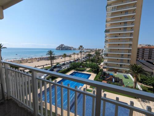 Apartamentos Peñiscola | Alquiler Agencia Beltrán | Ref. 564 Torre Hirta | Primera linea de playa | Vistas al mar