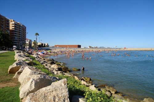 Ref. 721 | Apartamento Marina Park | Benicarló | Terraza a la plaza ajardinada | Piscina en urbanización