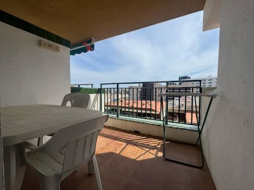 Peñiscola playa | Ref. 814 | Primera linea de playa | Terraza vista al mar y al castillo | Piscina y tenis