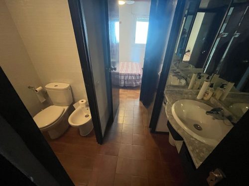 Peñiscola playa | Ref. 814 | Primera linea de playa | Terraza vista al mar y al castillo | Piscina y tenis